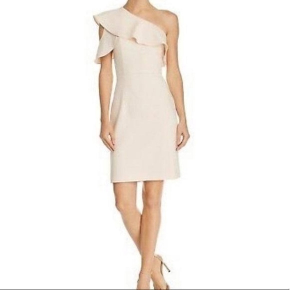 Nanette Lepore women’s one shoulder off dress 14